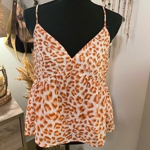 Animal Print Flowy Blouse